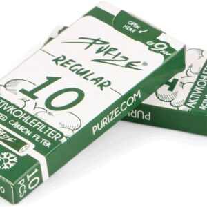 PURIZE Aktivkohlefilter Regular ø 9mm White 10er