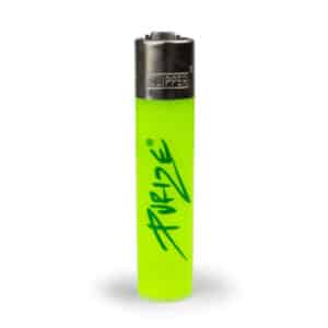 Feuerzeug CLIPPER PURIZE Logo Green in VE48