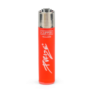 Feuerzeug CLIPPER PURIZE Logo Orange in VE48