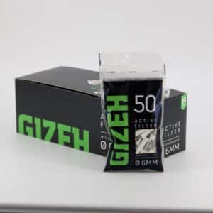 GIZEH BLACK Active Filter ø 6mm WEIß 50er