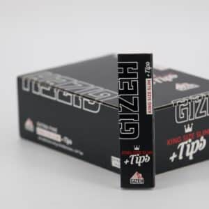 GIZEH BLACK King Size Slim Papers + Tips 34 Stk. in VE26