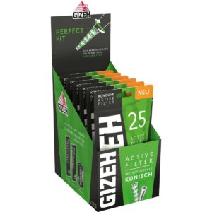 GIZEH Konische Active Filter 25 Stk. in VE6