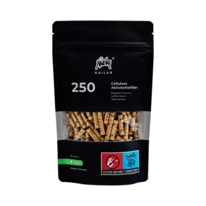 Kailar Aktivkohlefilter Slim Size ø 6mm Organic 250er