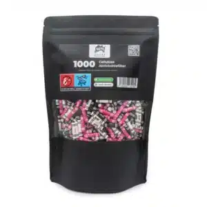 Kailar Aktivkohlefilter Slim Size ø 6mm Schwarz/Weiß/Pink 1000er