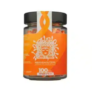 Medusafilters Aktivkohlefilter ø 6mm Sunset 100er Glas