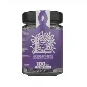 Medusafilters Aktivkohlefilter ø 6mm Violett 100er Glas