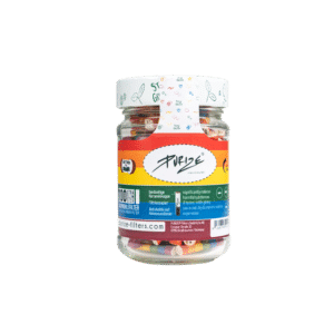 PURIZE Aktivkohlefilter XTRA Slim ø 6mm Rainbow 100er Glas