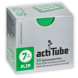 actiTube Aktivkohlefilter SLIM ø 7mm 50er