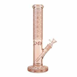 Bong aus Glas L. Weed Rose" 38cm"