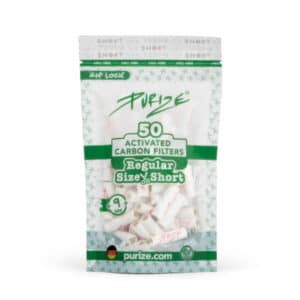 PURIZE Aktivkohlefilter Regular Short ø 9mm White 50er in VE10
