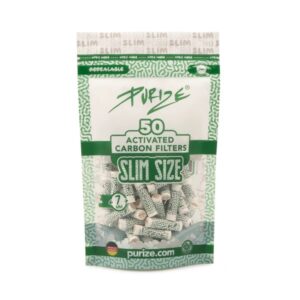 PURIZE Aktivkohlefilter Slim ø 7mm White 50er